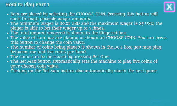 Payout Table Payout Table